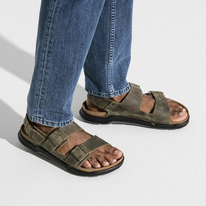 Milano Birkenstock Rugged Oiled Kozene Panske Hnedožltý | SK 338DFM